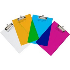 水晶A4文件板夾, 隨機出貨, 3個