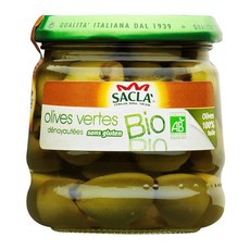 사클라 유기농 씨없는 그린올리브, 185g, 1개