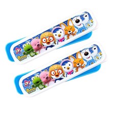 뽀로로 도시락수저통 소, 블루 (PR4646), 2개