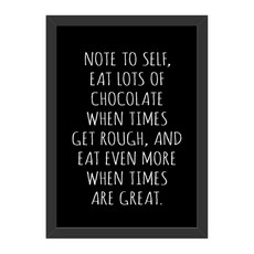 THINK_US 英文印花掛畫 60號 黑色