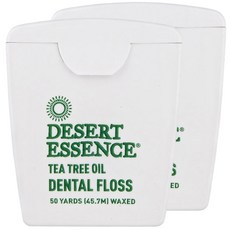 DESERT ESSENCE 茶樹油牙線 45.7m, 2入, 1個