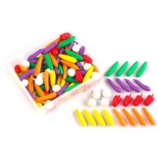 Ludens EDIX 蔬菜模型數數學習玩具 144p, 混合顏色