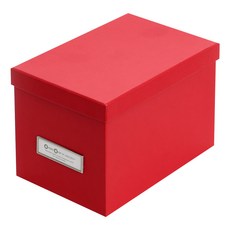 VIS BIGSO 페이퍼 수납박스22cm, 레드, 1개
