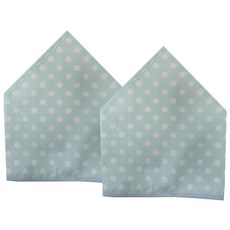 플리에 아동용 흰색땡땡이 두건 2개