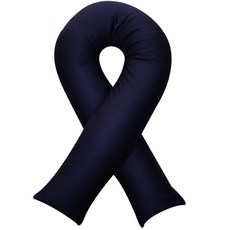 베드앤데코 컬러팝 U형 바디필로우, 네이비