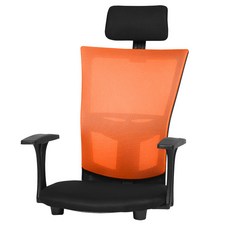 체어클럽 M120 메쉬좌식의자 헤더형 메쉬원단, 오렌지