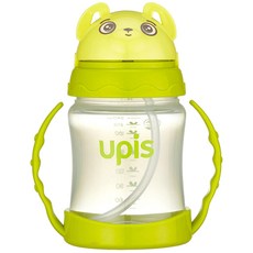 유피스 원터치 PP 스트로우컵, 곰, 1개