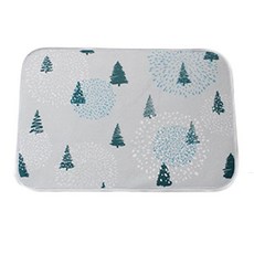 Color Living 雪花浴室墊, 綠色