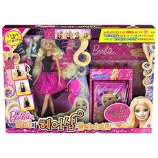 바비 바비의 헤어샵 플레이 세트 BMC01, 혼합 색상, 1개