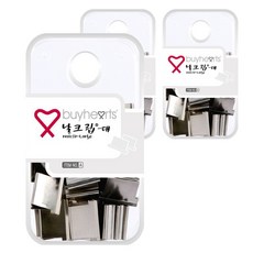 buyhearts Nalclip 髮夾 銀色, 大, 3個