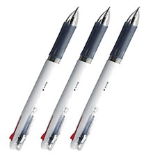 ZEBRA 斑馬牌 夾式超薄4色原子筆, 白色的, 3個