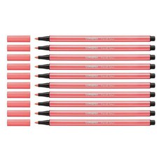 STABILO 思筆樂 筆 68 簽名筆 10 支 FL, 紅色的