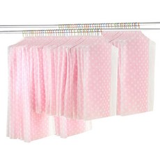 리벤스 땡땡이 의류커버 핑크 드레스용 15p + 아우터용 5p, 2개, 20개입