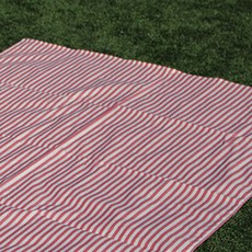 Mom's Art 雙面防水野餐墊 紅色條紋, 1個