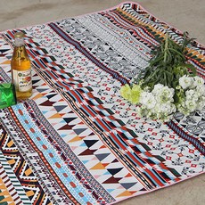 媽咪藝術 露營野餐墊+收納袋套組 煙燻粉, 1個