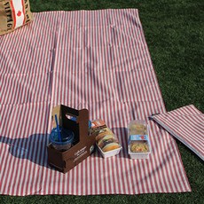 Mom's Art 野餐墊+收納袋 條紋, 1組