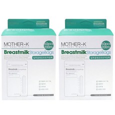 마더케이 일회용 변온 모유 저장팩 200ml, 60매, 2개 60매, 2개