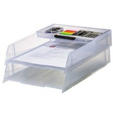 SYSMAX 桌面收納盒, 煙霧, 2.5層