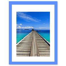 이코디 우드 팝 포토액자 A형, 블루