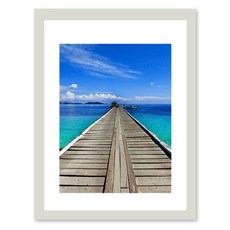 이코디 우드 팝 포토액자 A형, 실버