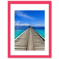 이코디 우드 팝 포토액자 A형, 핫핑크