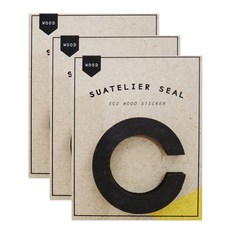 슈아뜰리에 1703 wood 55 x 70 mm 디자인 스티커, C, 3개