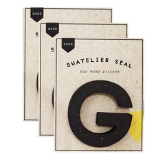 슈아뜰리에 1707 wood 55 x 70 mm 디자인 스티커, G, 3개