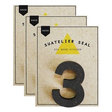슈아뜰리에 1731 wood 55 x 70 mm 디자인 스티커, 3, 3개