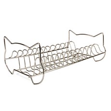 카펠라 야옹이 접시꽂이 단품, 실버, 1개, 1개