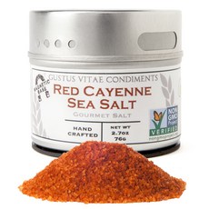 Gustus Vitae Condiments 레드 카이옌 씨 솔트, 1개, 76g