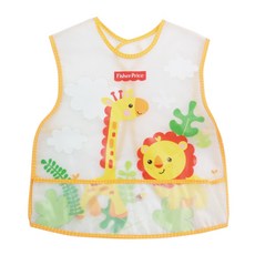 피셔프라이스 조끼식턱받이, 옐로우, 1개, 1매