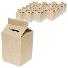 우유팩 종이저금통 500ml, 20개