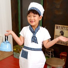 Yein Mom 孩童廚師圍裙 + 廚師帽套組
