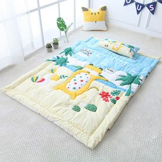 BEAUTE HOUSE 孩童用親膚分離式午睡被+防水收納袋組, 老虎款