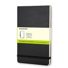 MOLESKINE 經典記者普通筆記精裝, 黑色的