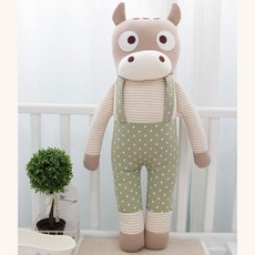 cute baby 棉質小馬娃娃, 綠色 棕色