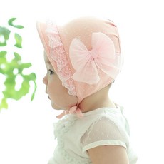 MUXUE 嬰兒蝴蝶結蕾絲帽