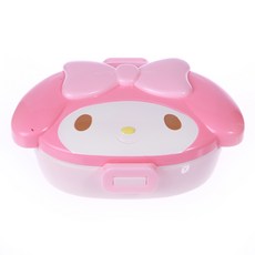 스케이터 산리오 마이멜로디 결착 도시락, 혼합 색상, 1개