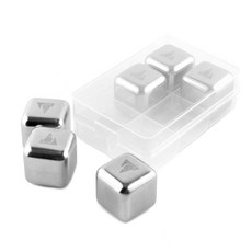 BRINICLE 不銹鋼威士忌冰塊 6 件套, 1組