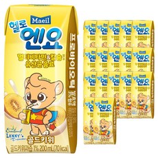 매일유업 헬로엔요 유산균 음료 200ml, 골드키위, 18개