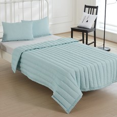 Bodrae Blossom 夏季絎縫被兼床罩, 薄荷