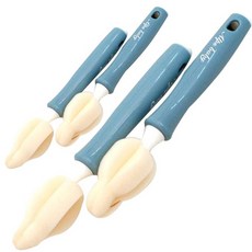 아기나라 필터폼 젖꼭지 세척솔 2개입, 2세트, 블루
