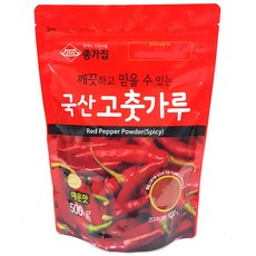 종가집 국산 고춧가루 매운맛, 500g, 1개