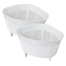 히말라야 싱크대 코너 바스켓, 2개, 화이트