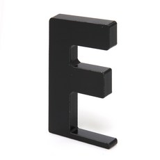 쿠 홈 인테리어 소품 아크릴 스텐딩 이니셜, 01F(블랙)