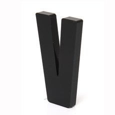 쿠 홈 인테리어 소품 아크릴 스텐딩 이니셜, 01V(블랙)