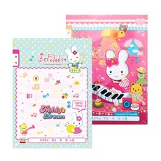 영아트 초등 음악노트 칸 여아용 키디, 랜덤 발송, 10권