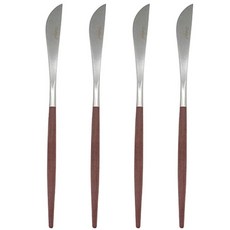큐티폴 고아 디저트나이프, 브라운, 4개