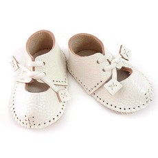 PLAY MALL 孩童皮革鞋, 白色