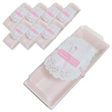 三明治長方形一次性容器 粉色, 1組, 2套